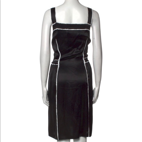 Yves Saint Laurent Silk Knee-Length Dress - Size L - Picture 2 of 5